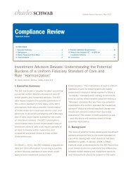 Compliance Review - Charles Schwab