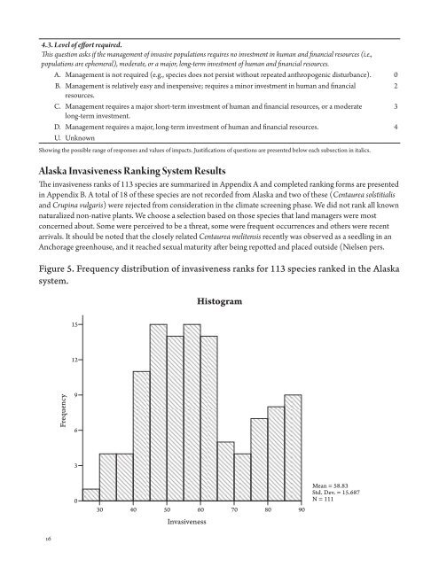 Invasiveness Ranking System for Non-Native Plants of Alaska