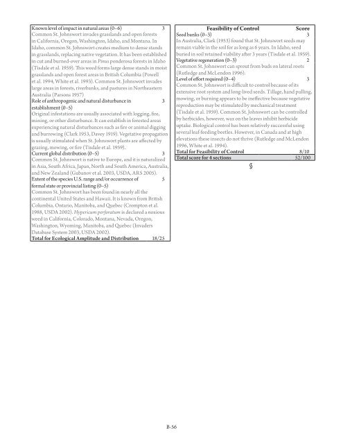 Invasiveness Ranking System for Non-Native Plants of Alaska