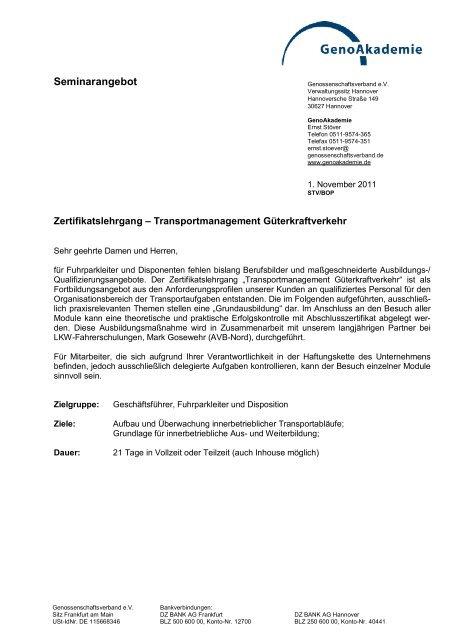 Zertifikatslehrgang Transportmanagement.docx - GenoAkademie