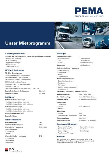 Unser Mietprogramm