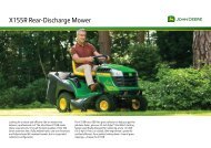X155R Rear-Discharge Mower - John Deere