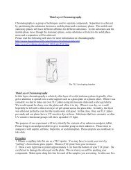 Thin Layer Chromatography (TLC)(pdf)