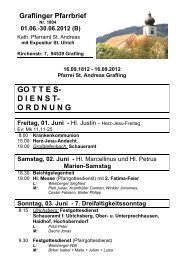 Juni 2012 - Pfarrei St. Andreas in Grafling