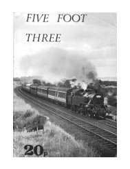 Five Foot Three - Railway Preservation Society of Ireland