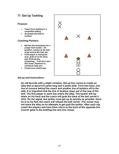 YOUTH FOOTBALL DRILL BOOK - Gregory Double Wing