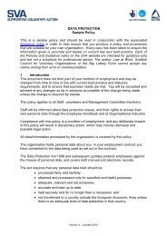Sample Data Protection Policy - Supporting Voluntary Action ...