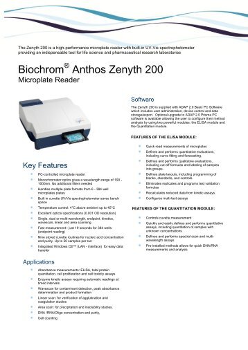 Biochrom Anthos Zenyth 200