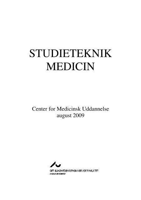 studieteknik medicin - Center for Medicinsk Uddannelse - Aarhus ...