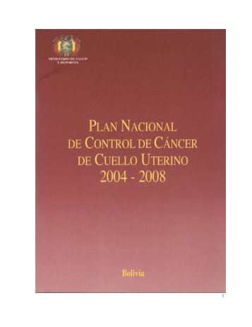 PLAN NACIONAL DE CANCER DE CUELLO UTERINO