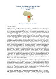 Journal d'Afrique Centrale - R.D.C. du 16 au 31 Mars 2012 nÂ°191