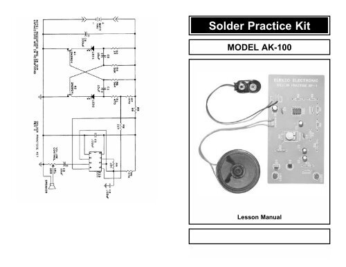 Solder Practice Kit MODEL AK-100 - Carl's Electronic Kits