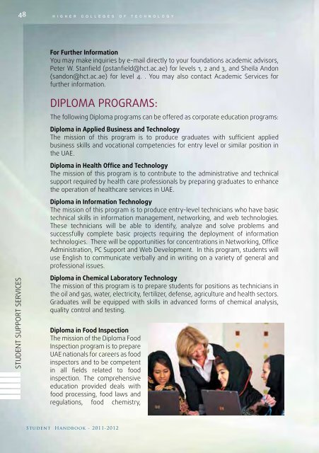 MZC College Handbook 2011-2012 - Higher Colleges of Technology