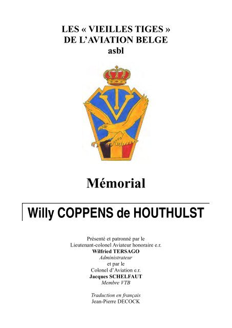 MÃ©morial Willy COPPENS de HOUTHULST - Vieilles Tiges