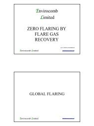 Envirocomb Limited ZERO FLARING BY FLARE GAS RECOVERY
