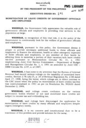 manila pms library - Official Gazette of the Republic of the Philippines