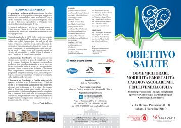 Obiettivo salute - Come migliorare morbilitÃ  e mortalitÃ  ... - Anmco