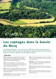 Les captages dans le bassin du Bocq - Vivaqua