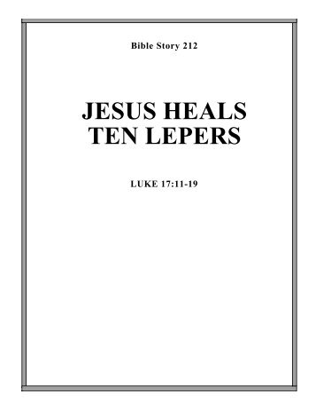 212. jesus heals ten lepers (luke 17:11-19) - Calvary Curriculum