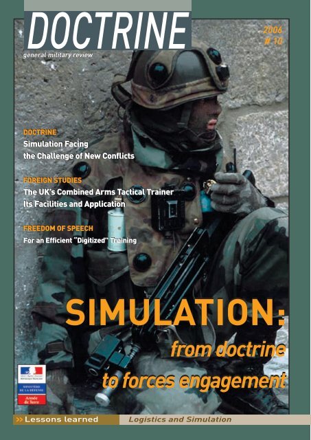 doctrine 10 : simulation - Integrated Defence Staff