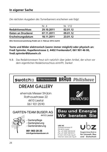 Ausgabe 3 - Turnverein Liestal