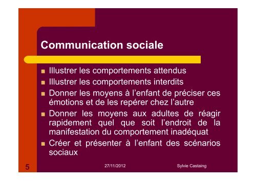Les scÃ©narios sociaux - Sylvie Castaing - Chez