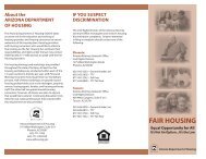 2008 Fair Housing Brochure 3 panel 2.indd - Arizona Department of ...