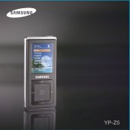 Samsung YP-Z5 User's Manual - Pocket PC Central
