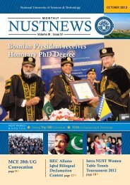 NUSTNEWS October-2012 - National University of Science and ...