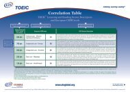 Correlation Table - Sprachenmarkt.de