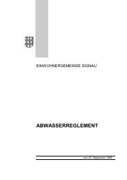 ABWASSERREGLEMENT - Gemeinde Signau