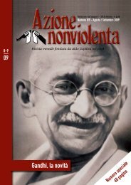 Agosto Settembre 2009 - Movimento Nonviolento