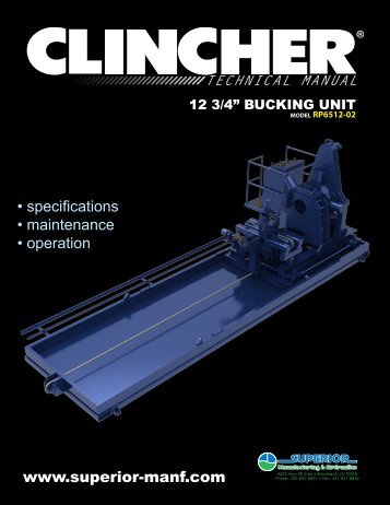 CLINCHERÂ® RP6512-02 Technical Manual - Revision ... - McCoy