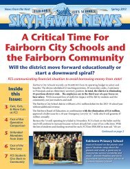 A Critical Time For Fairborn City Schools and the Fairborn Community