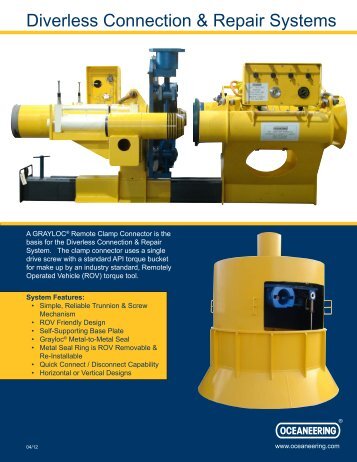 Diverless Connection & Repair Systems - Oceaneering