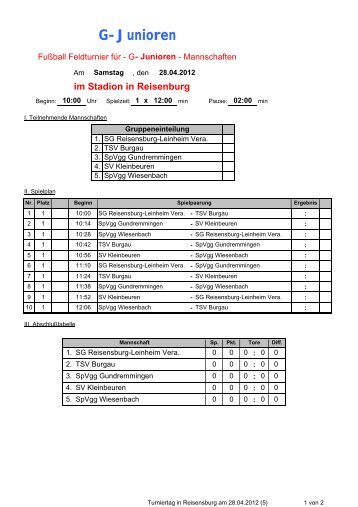 G-Junioren - SpVgg Gundremmingen eV