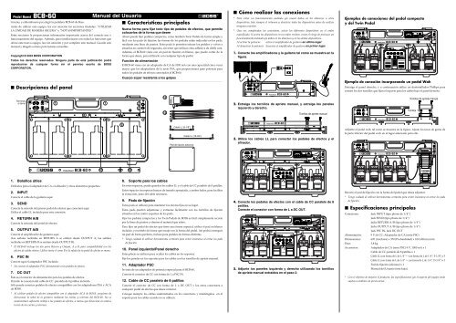 BCB-60, Manual del Usuario - Casaveerkamp.net