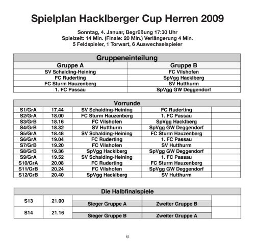 Download PDF - SpVgg Hacklberg