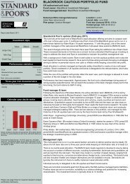 BLACKROCK CAUTIOUS PORTFOLIO FUND