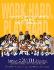 2008-09 Media Guide - Johnson C. Smith University Athletics