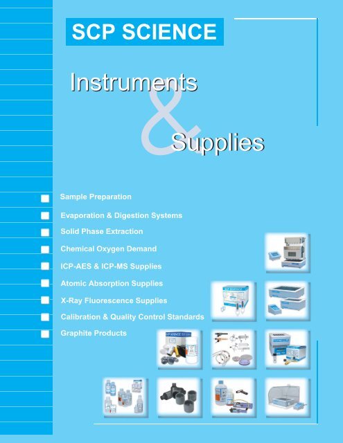 Standards, Reagents & Certified Reference Materials - SCP Science