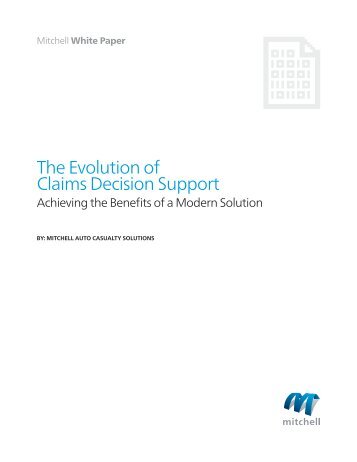 The Evolution of Claims Decision Support - Mitchell International