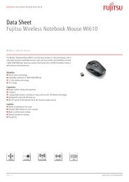 Data Sheet Fujitsu Wireless Notebook Mouse WI610
