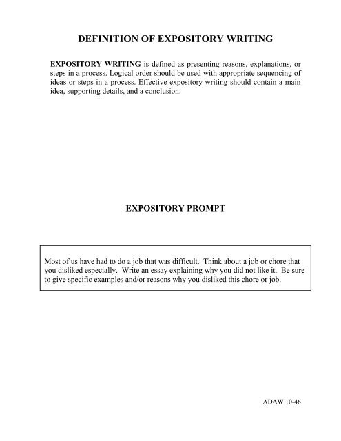 definition writing examples