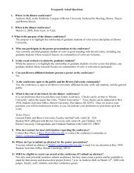 Print Version of FAQs - Brown University