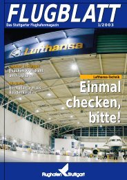 Ausgabe 1/03 - Flughafen Stuttgart
