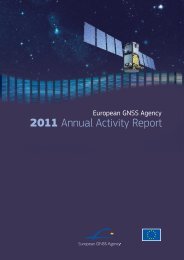 2011 Annual Activity Report - European GNSS Agency - Europa
