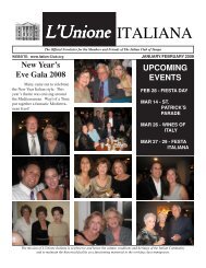 January - February 2009.pmd - The Italian Club of Tampa