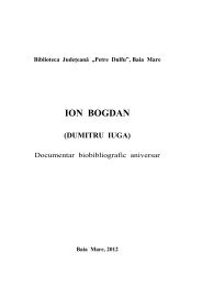 ION BOGDAN - Biblioteca judeÅ£eanÄ 