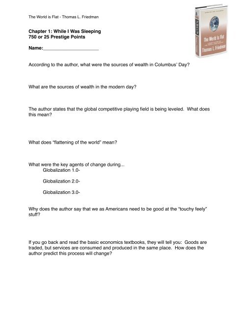 Flat world deals friedman